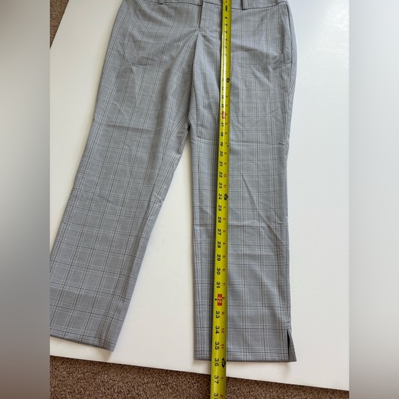 Calvin Klein Modern Ankle Pant Gray Plaid Size 10 New with Tags Lightweight - Picture 10 of 10